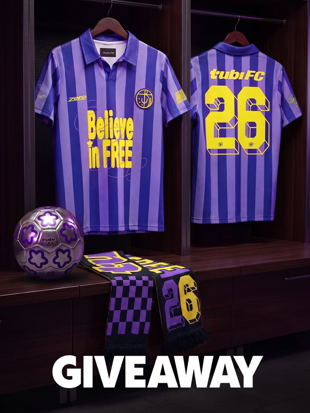 Tubi football FC World Cup influencer kit